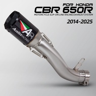 AustinRacing GP1 exhaust pipe racing exhaust kit slip on line for honda cbr650r cb650r cb650f cbr650