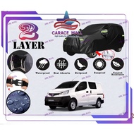 Nissan NV200 190T Black Car Cover zipper Design Black Jet Protect UV Rain Waterproof Selimut 9TCYM