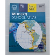 Book Global Map English PHILIP'S MODERN SCHOOL ATLAS 184Page
