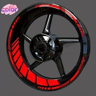 [color] 21/18 Inch's For  Reflective Motorcycle Wheel Stiers Hub Decal Rim Stripe (PVC Motorcycle Wh