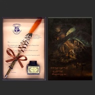 Magic Academy Feather Pen Set Harry Potter Owl Feather Pen Gift Box Retro Dip Pen