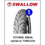 SWALLOW MOTORCYCLE TYRE STORM SB106 130/90-15 TUBELESS