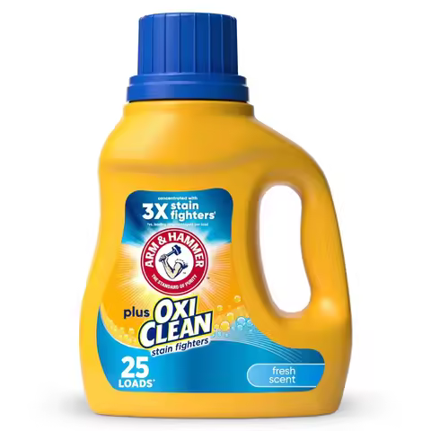 Ultra Stain Fighters Liquid Laundry Detergent Fresh Scent Concentrated Formula 32.5 Fl Oz