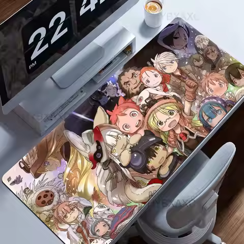 Made in Abyss Riko Nanachi Reg Faputa XXL Mouse Pad Large Computer Laptop Non-slip Keyboard Desk Mat