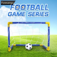 FOREVERGO Indoor Outdoor Mini Folding Soccer Goal Net Plastic Football Post Frame Set Inflatable Kid