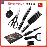 Good Quality Sharp Knife Kitchen Cleaver Slicing Chef Knife 7Pcs Gift Set (Knife+Peeler+Scissor)