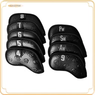 [gaqvfe8e] MagiDeal 9Pcs Skull Golf Iron Headcover Club Head Covers Anti-slip Irons Golfer