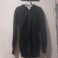 Y2K Emo Zip-up Hoodie Bronze Star Studded Jacket