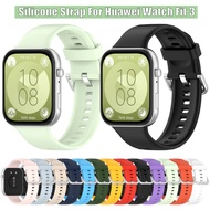 Silicone Strap for Huawei Watch Fit 3 Smart Watch Replacement Watchband Bracelet Wristband For Huawei Watch Fit3 Watchband