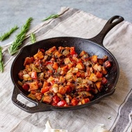 美國LODGE 主廚系列 美國製單柄鑄鐵煎鍋-27cm