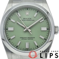 勞力士蠔式恆動36腕錶，開心果綠，126000，附錶盒、保固卡，不鏽鋼材質，男士腕錶，開心果綠，成色極佳 [全新]