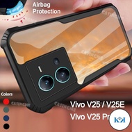 KK Vivo V27E Transprent AirBag Casing For Vivo V25 V27 V25E 25V V 25 Pro 4G 5G Bumper Shockproof Cas