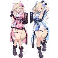 Vtuber Fuwawa Abyssgard Cosplay Hugging Body Pillowcase Long Dakimakura Cover