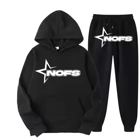 2025 men and women of the same fashion trend hoodie casual two-piece suit jacket pants fashion brand