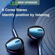 Linkee New Deep Bass Earphones Built In Mic In Ear Headset Comfortable Headphones Noise Cancelling Gaming Earbuds For Samsung /Xiaomi/ Huawei /Oppo/Vivo etc