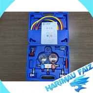 HarimauFaiz Manifold Meter Gauge, R134a High Performance.