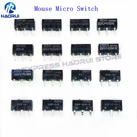 Free Shipping 10Pcs Micro Switch D2FC-F-7N 10M 20M OF D2FC-F-K 50M 60MN D2F D2F-F D2F-01 D2F-L D2F-0