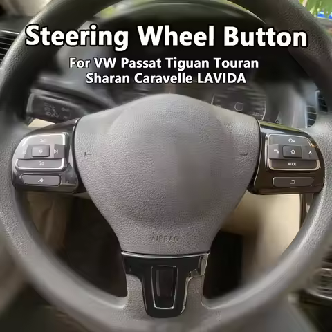 LED steering wheel button switch audio volume control for VW Tiguan 2010 Touran 2015 Passat B7 Jetta