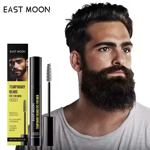 East Moon New Men's Beard Dye Long Lasting Color Lock Hair Care Simple Portable Waterproof Shaping G