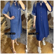 GRENYA MAXI LONG DRESS DENIM DRESS DENIM LONG DRESS