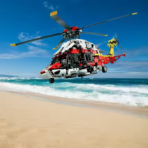 2026 new Airbus rescue helicopter building H175blocks helicopter model aircraft assembly brick gift