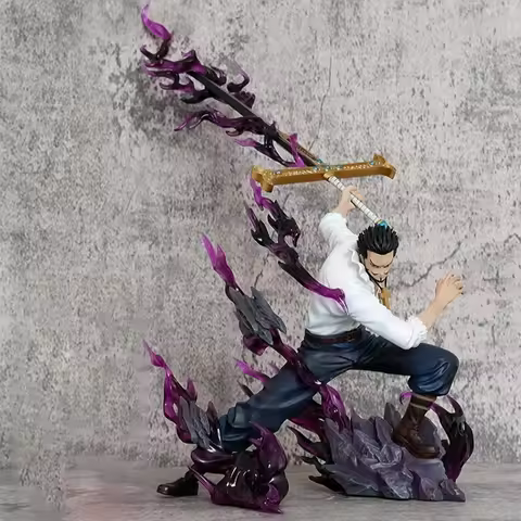 Hot 35cm Tianyi Eagle Eye Mihok Eagle Eye One Piece Anime Handmade Model Toys Desktop Decorative Orn