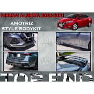 NISSAN ALMERA 2020 2021 AMOTRIZ STYLE FULLSET BODYKIT (AMOTRIZ) SKIRT LIP FOR NEW ALMERA BUMPER SKIR