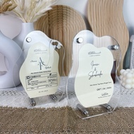 DIY FRAME ACRYLIC TANPA BUNGA DRIED FLOWER : FRAME IJAB QABUL (DENGAN PAPER PRINTED)