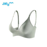 Jollynn  [Joy] Ribbed Triangle Bra เสื้อชั้นใน บราไร้โครง  ไร้ตะขอ ไร้รอยต่อ  สวมใส่สบาย