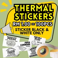 STICKER THERMAL MURAH RM 1 - Sticker Aiskrim Malaysia | Sticker Thermal Makanan | Doorgift Bajet