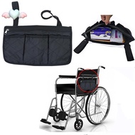 Wheelchair Armrest Side Bag Waterproof Side Bag Suitable for Multi Pocket Hanging Bags on Wheelchair
