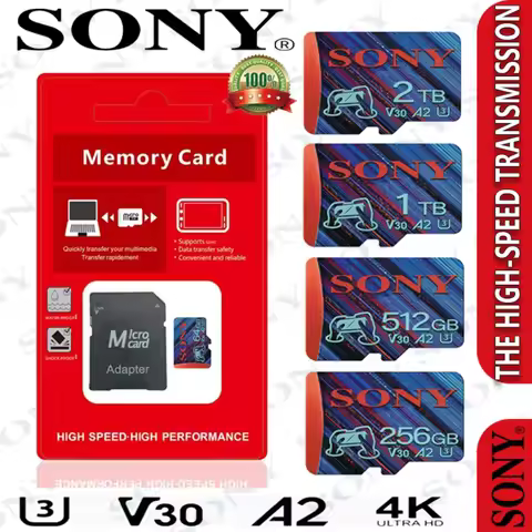 2TB 1TB Original Sony 128GB 256GB Micro Sd Card 512GB 1TB Class 10 TF Memory Card High Speed for Pho