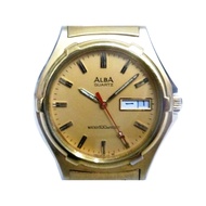 [professional Model] Quartz Watch [alba 680424] Yabai Round Gold Watch