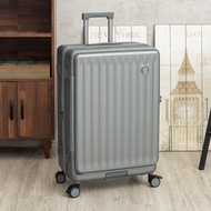贈旅行11件組【諾貝兔】腳踩煞車 28吋 Cloudy Walk前開式行李箱