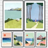 Henry R. Rivers Landscape Poster Prints, Modern Wall Art,Bedroom,Dining Room,Bar,Cafe,Home Decor,No 