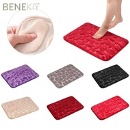 BENEKIY 40*60cm Bath Mat Feet Pad Pebbles Bathtub Floor Doormat