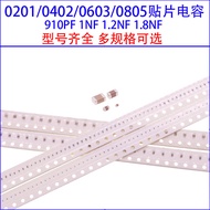 0201 0402 0603 0805 Chip Capacitor 910PF 1NF 1.2 NF 1.8 NF 50V/100V