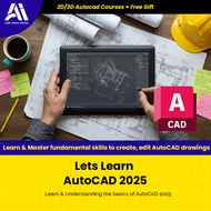Video Course - Lets Learn AutoCAD 2025 | Learn Autocad 2025 | Autocad Course