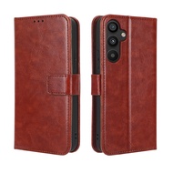 Samsung Galaxy A34 5G Case Flip Phone Holder Stand Case Galaxy A34 5G Casing Wallet PU Leather Back 