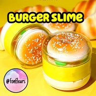 Fonfleurs Slimes 🇸🇬 Burger Custard Pao Bao Bun Glossy Beige Thick Children Kids Toys Gift Kit Box Bottle Party Squishy