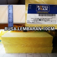 Busa Kasur Royal Foam Lembaran Tebal 10cm 200x150cm Spon Sponge Sofa Jok Kursi MurahYellow/Kuning