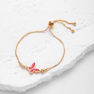 Hyl Jewelry 597B Gelang Titanium Wanita Bangle Bracelet Terbaru Anti Karat Dan Keroncong Lilit Asli 