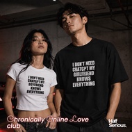 Couple T-shirt "I Don't Need ChatGPT My Boyfriend/Girlfriend Knows Everything" Graphic Tee Premium O