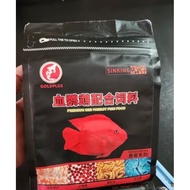 Goldplus red parrot sinking tenggelam pallet 500g naik warna flowerhorn cichlid fish food high prote