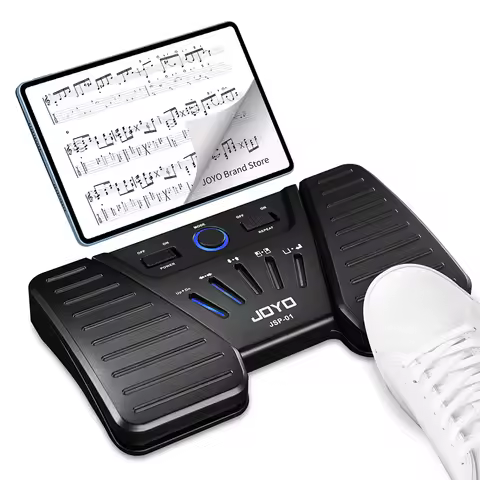 JOYO JSP-01 Wireless Page Turner Pedal Rechargeable Bluetooth Music Page Turner for iPad Tablets And