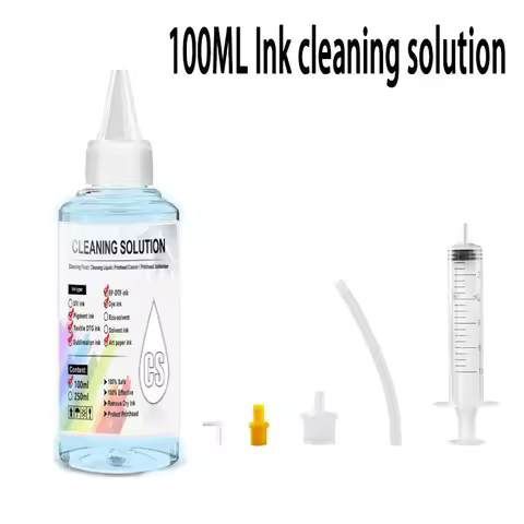 100ML Ink Cleaning Solution Inkjet Printer Head Cleaning Kit Suit Dye Pigment Sublimation Ink For Ep