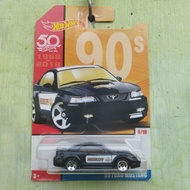 Hot Wheels 99 Ford Mustang Sheriff Black HW 50th Anniversary Throwback 90s Japan Sticker