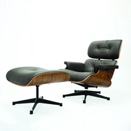 Eames Lounge Recliner and Ottoman Designer Chair and Stool