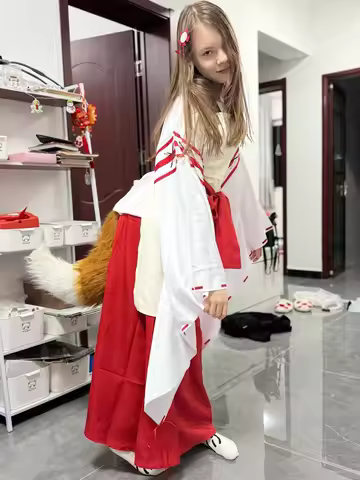 Anime The Helpful Fox Senko-san Senko Cosplay Costumes Japanese Kimono Adult Women Girls Skirt Unifo