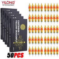 YILONG 50/20/10PCS Disposable Tattoo Cartridges Needle RM/RL/M1/RS Needle diameter 0.35MM Tattoo Nee